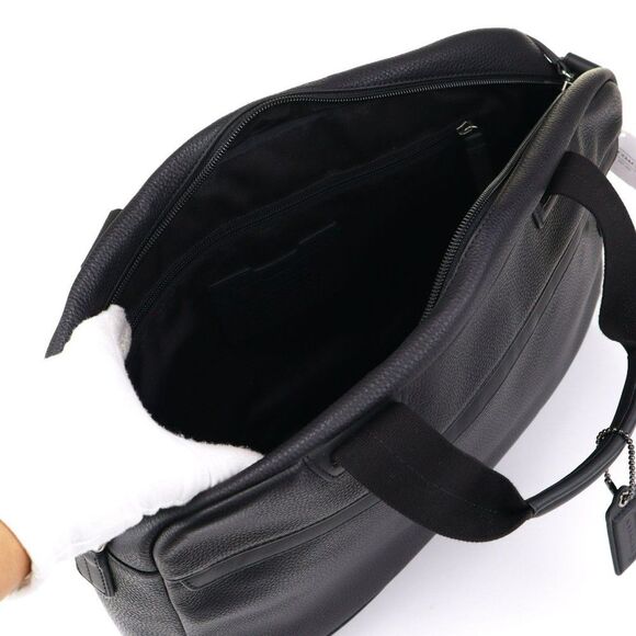 Coach Camden Leather Zip Top Briefcase 70927 Black - Picture 9 of 12